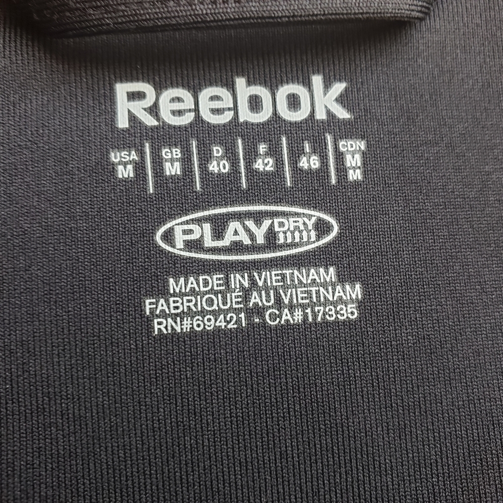 Reebok  Play Dry Reflective Black Jacket Size M - Picture 5 of 7